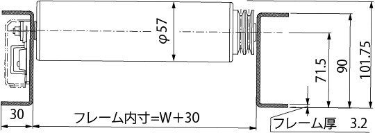 SMR-VP570（Vプーリ連動式） 標準図